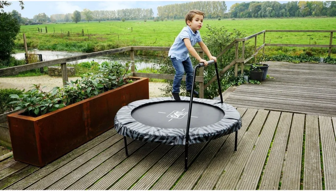 EXIT Tiggy Junior Trampoline 140cm - Zwart/Grijs
