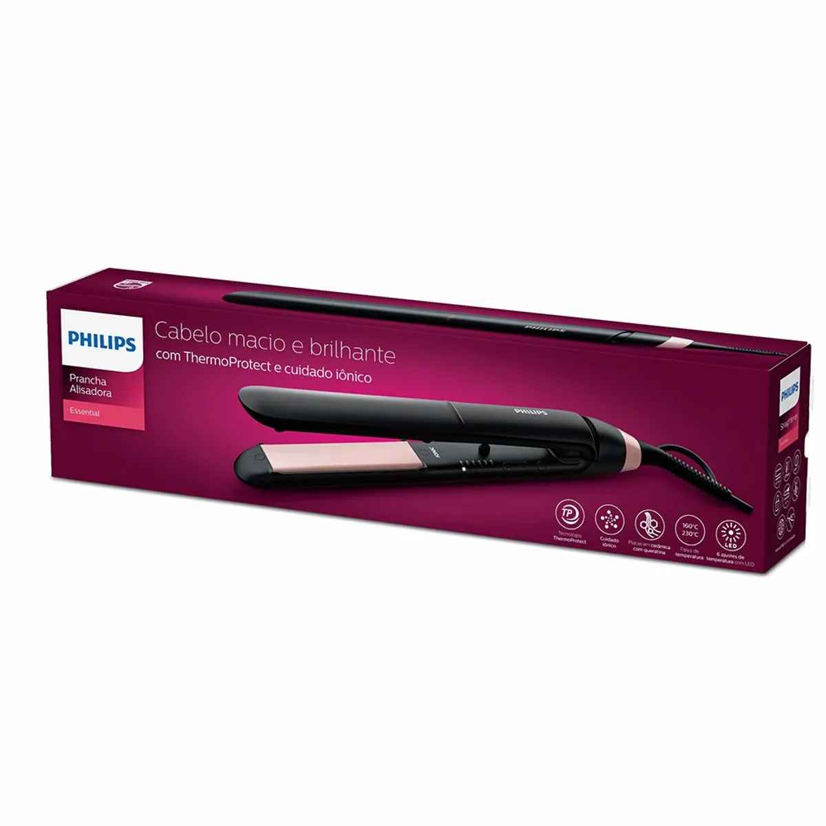 Philips BHS378/00 Stijltang - 6 Temperatuurstanden - Zwart