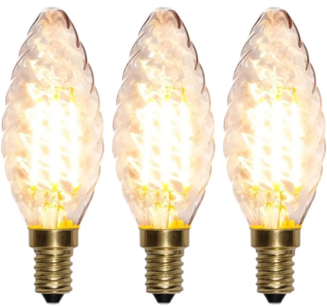 Star Trading Kaarslamp E14 4W Super Warm Wit - 3 Stuks