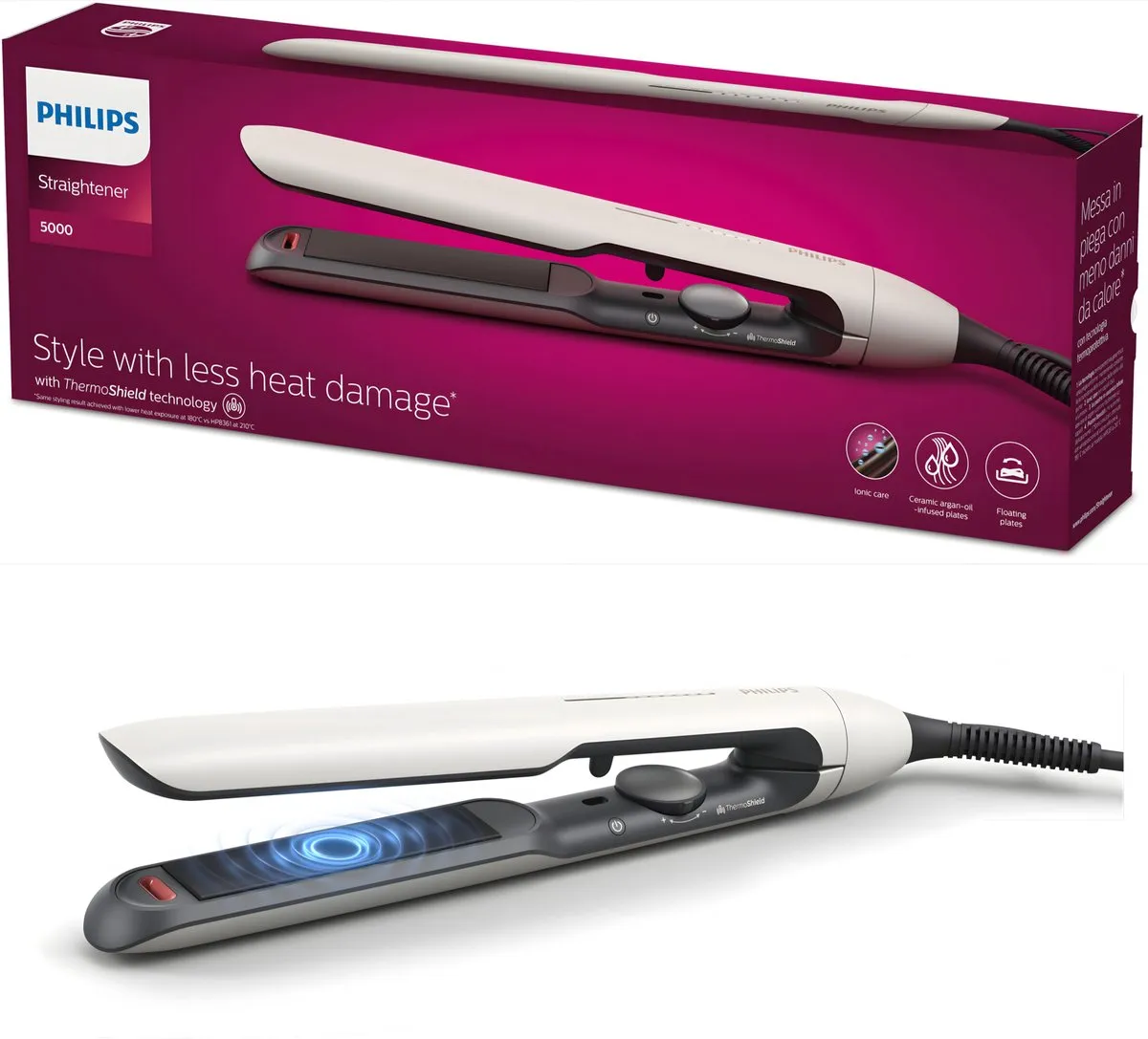 Philips Series 5000 BHS515/00 Stijltang - Wit