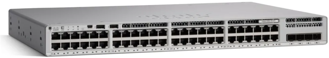 Cisco Catalyst 9200L C9200L-48T-4G-E Netwerkswitch - 48x PoE - 104 Gbps - Grijs
