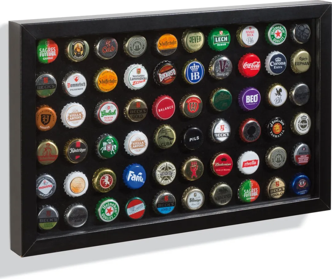 Leuchtturm Presentatie Display Champagnekroonkurken 60 Stuks - Zwart