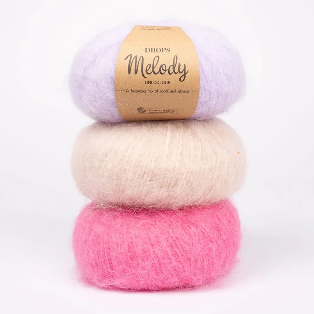 Drops Melody Uni Marineblauw Wolgaren