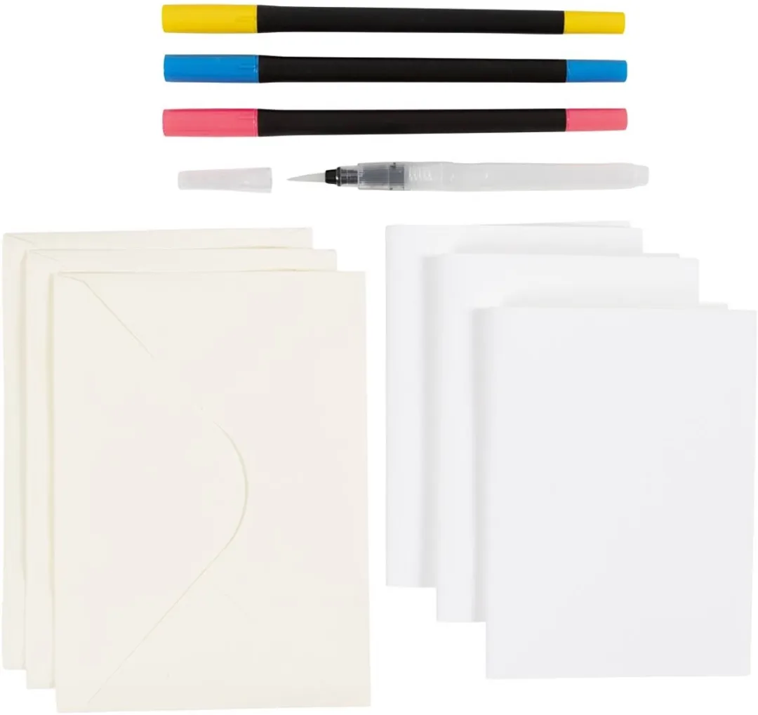 Creativ Company Mini Hobbyset Aquarel - 3 Kleuren - Multicolor