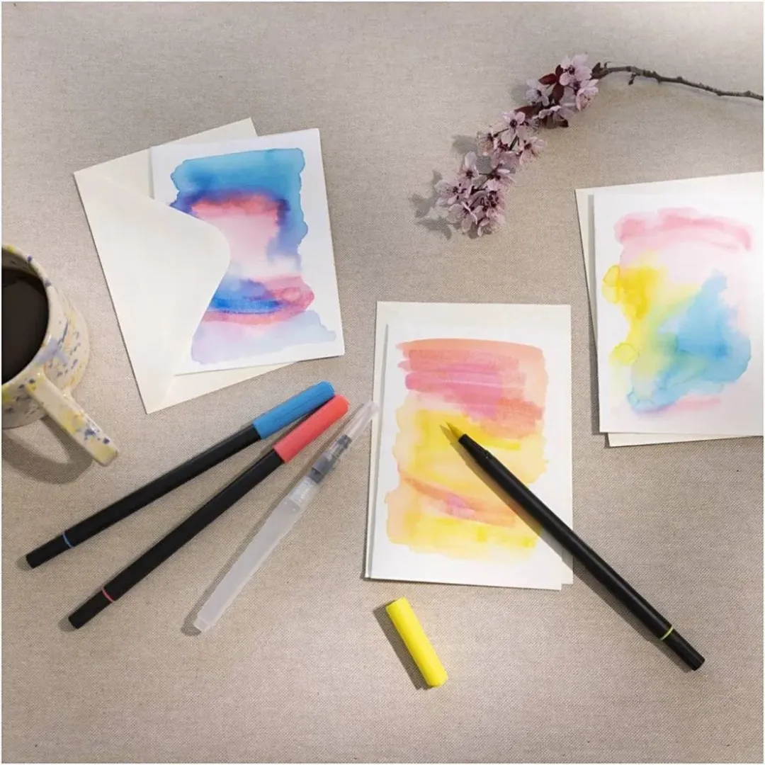 Creativ Company Mini Hobbyset Aquarel - 3 Kleuren - Multicolor