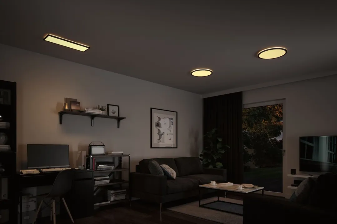 Paulmann LED-paneel Atria Shine 22W 2300lm 3000K - Zwart