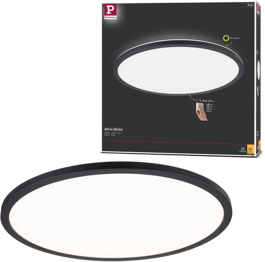 Paulmann LED-paneel Atria Shine 22W 2300lm 3000K