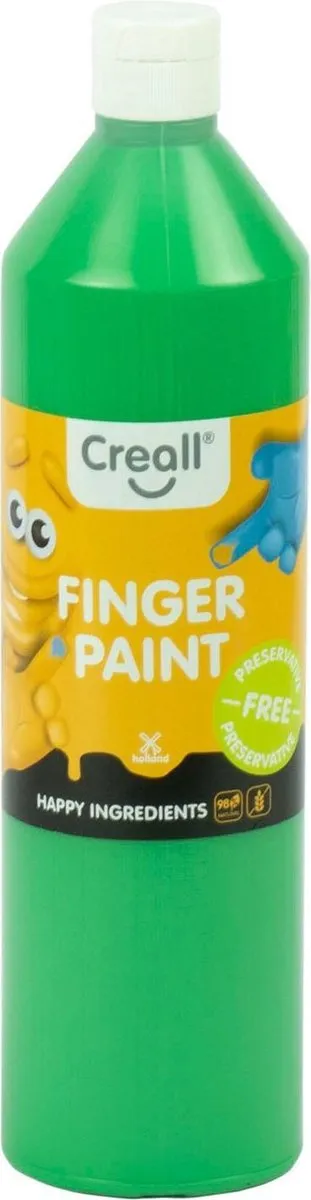 Creall Vingerverf Groen 250ml - Conserveringsvrij