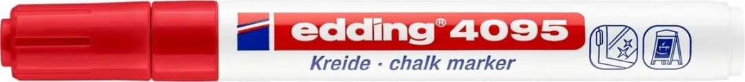 edding Krijtmarker 4095 Rond 2-3mm Rood - afbeelding 6 van 6