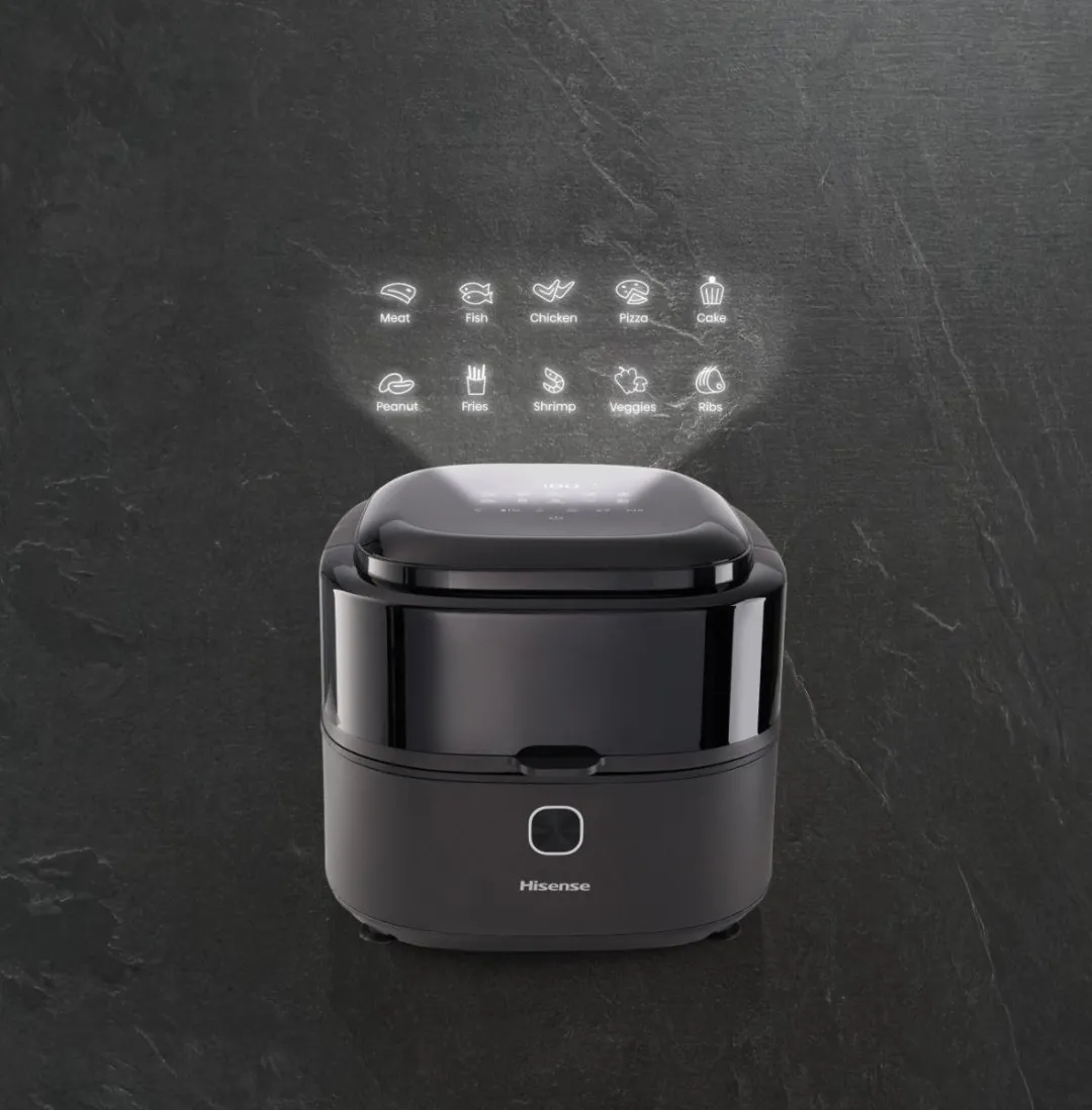 Hisense HAF1350DR Heteluchtfriteuse 1350W - 6,7L - Zwart - afbeelding 2 van 6