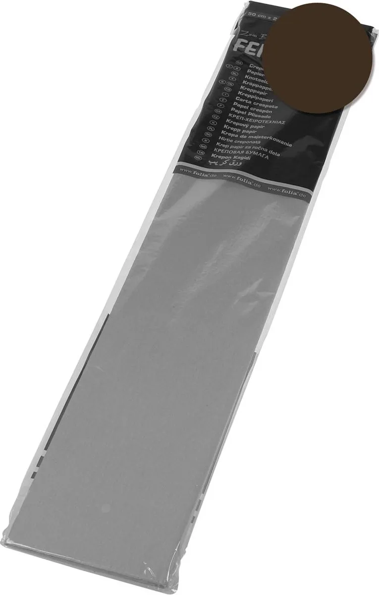 Folia Crêpepapier Chocoladebruin A4
