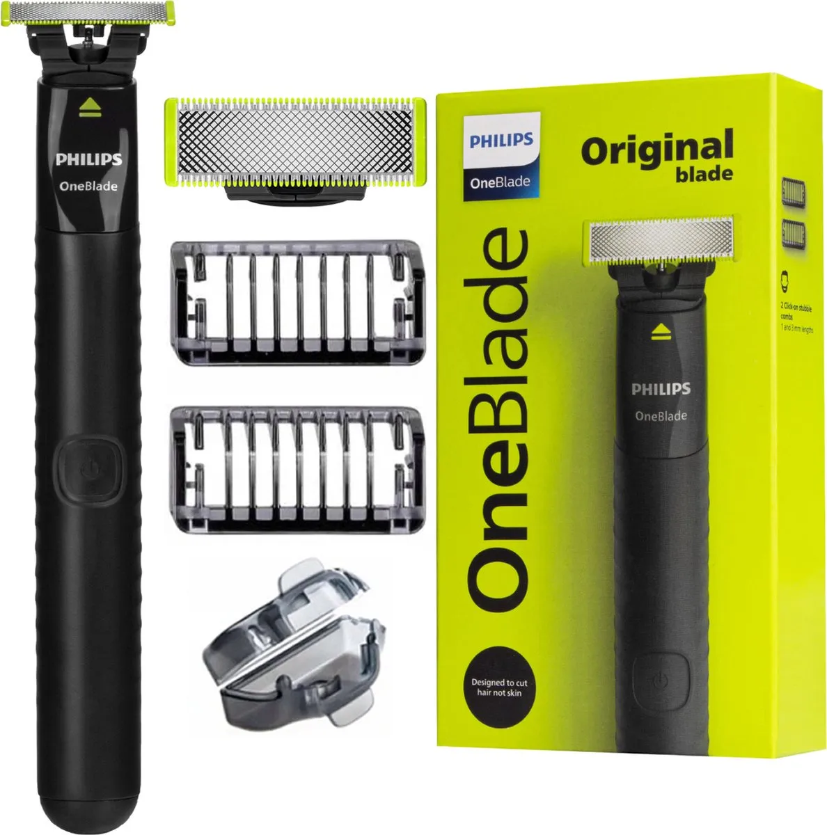 Philips Norelco OneBlade QP1424/10 Scheerapparaat - Houtskool