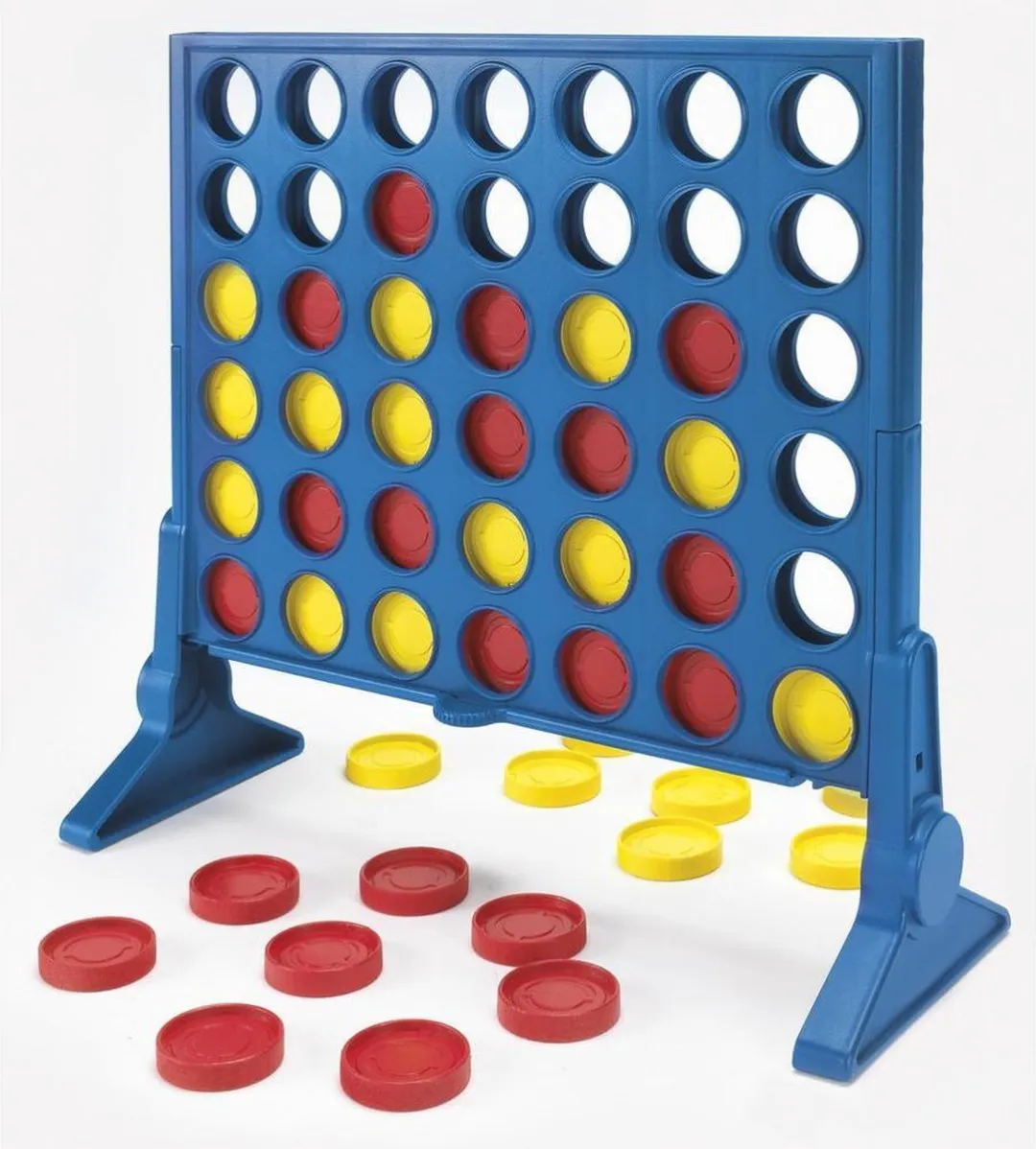 Hasbro HG 4 op 'n rij - Speelraam met 42 schijfjes