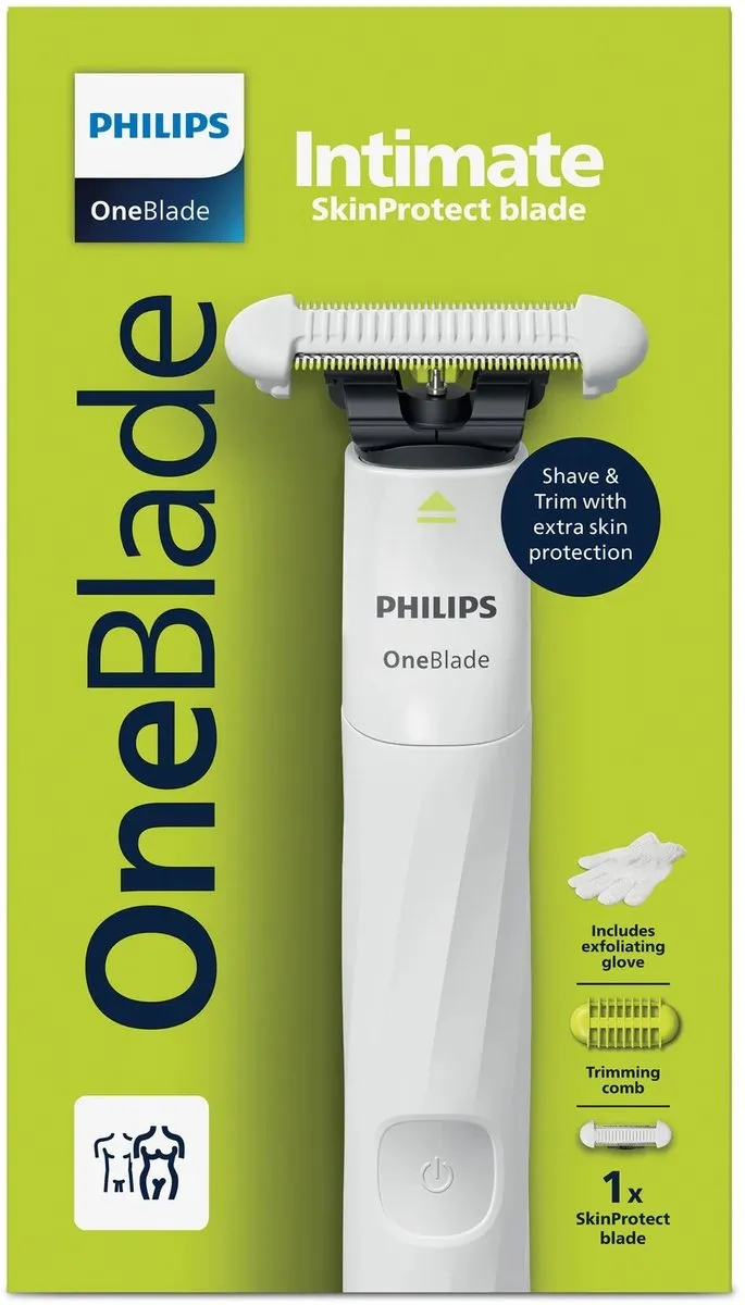 PHILIPS OneBlade Elektrisch scheerapparaat, OneBlade Intimate Women QP1924/24, 1 stuk