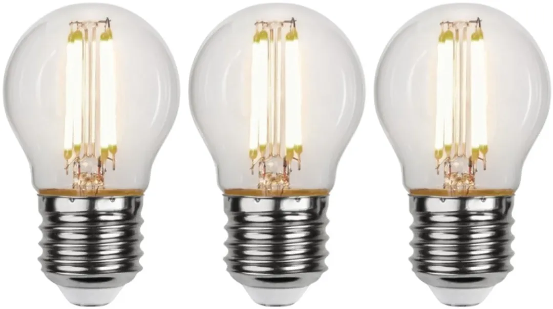 Star Trading 3-Standen Bol E27 4.2W Warm Wit - 3 Stuks
