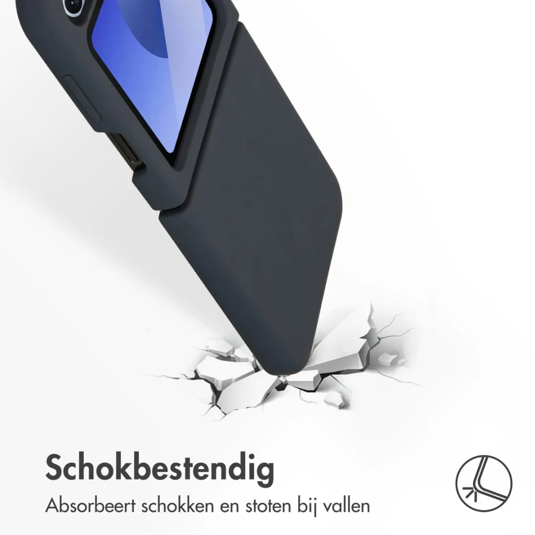 Accezz Hoesje Samsung Galaxy Z Flip 6 - Donkerblauw