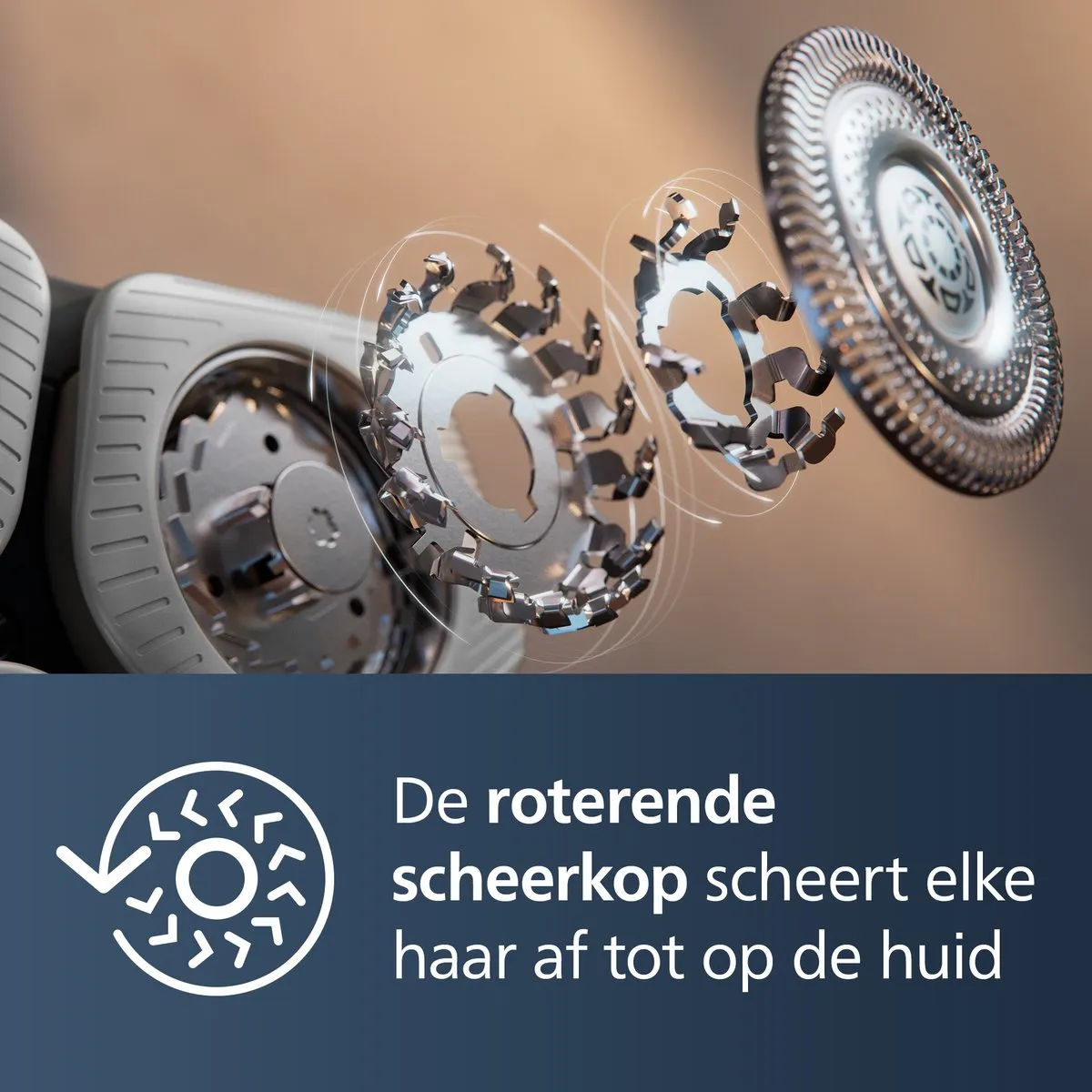 Philips Shaver 9000 Series S9980/54 Elektrisch Scheerapparaat - 3 Mesjes - Zwart/Blauw