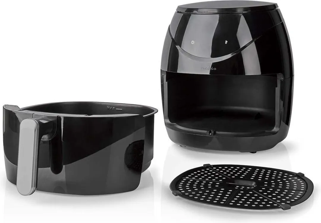 Nedis Heteluchtfriteuse 6.5L - 1800W - 12 Programma's - Zwart
