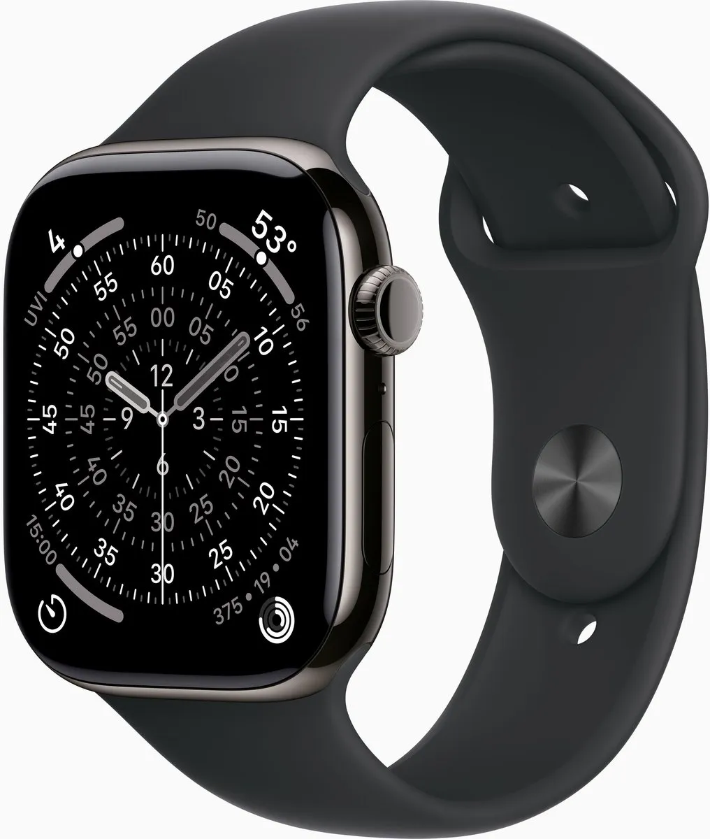Apple Watch 11 42mm - Zwart Titanium - M/L