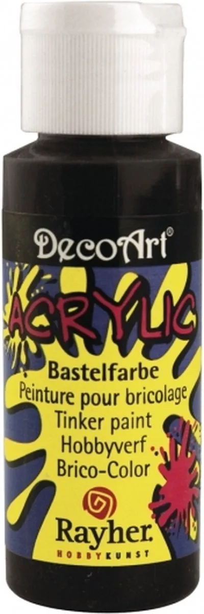 Rayher Acrylverf Zwart 59ml