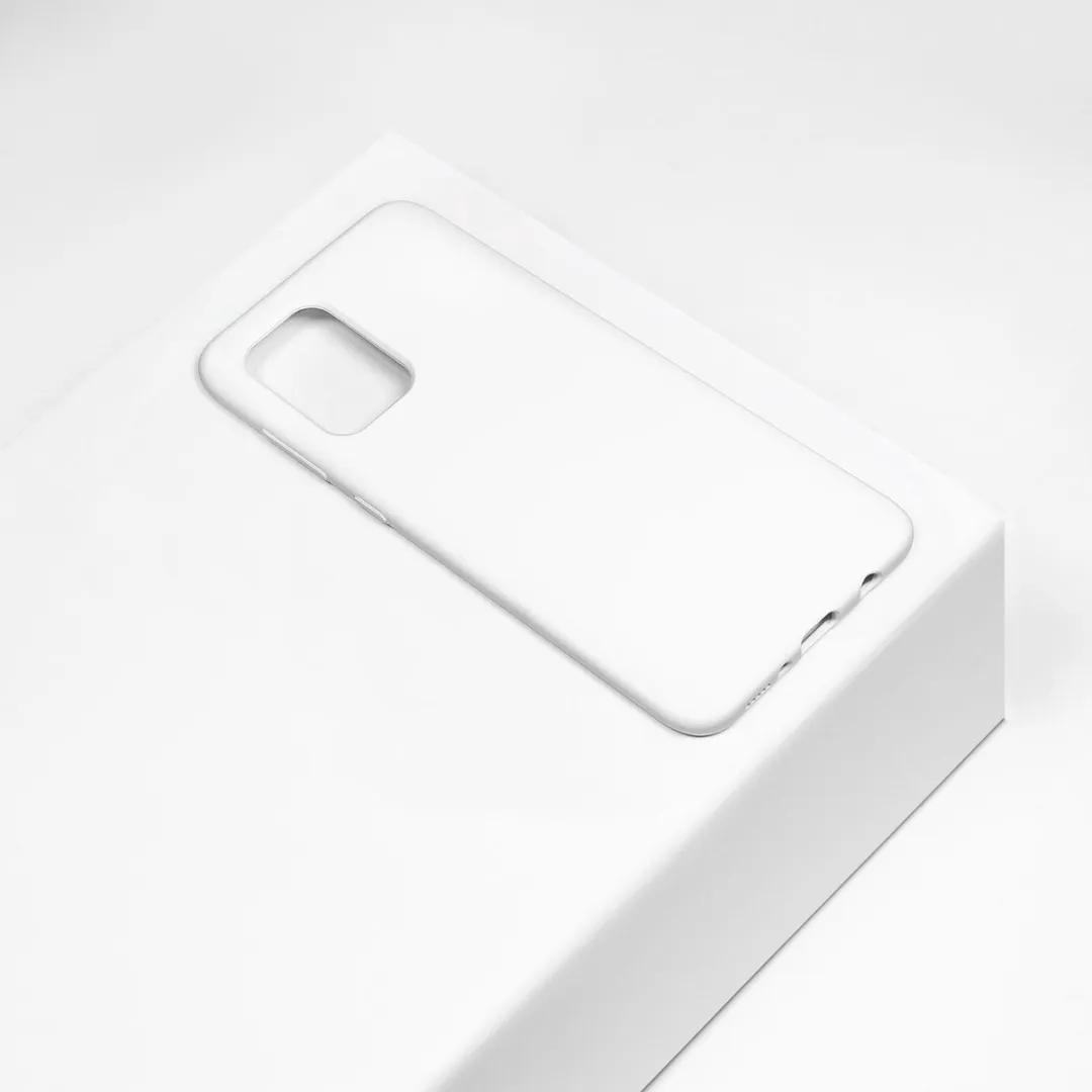 BMAX Siliconen Hoesje Samsung Galaxy A71 - Wit