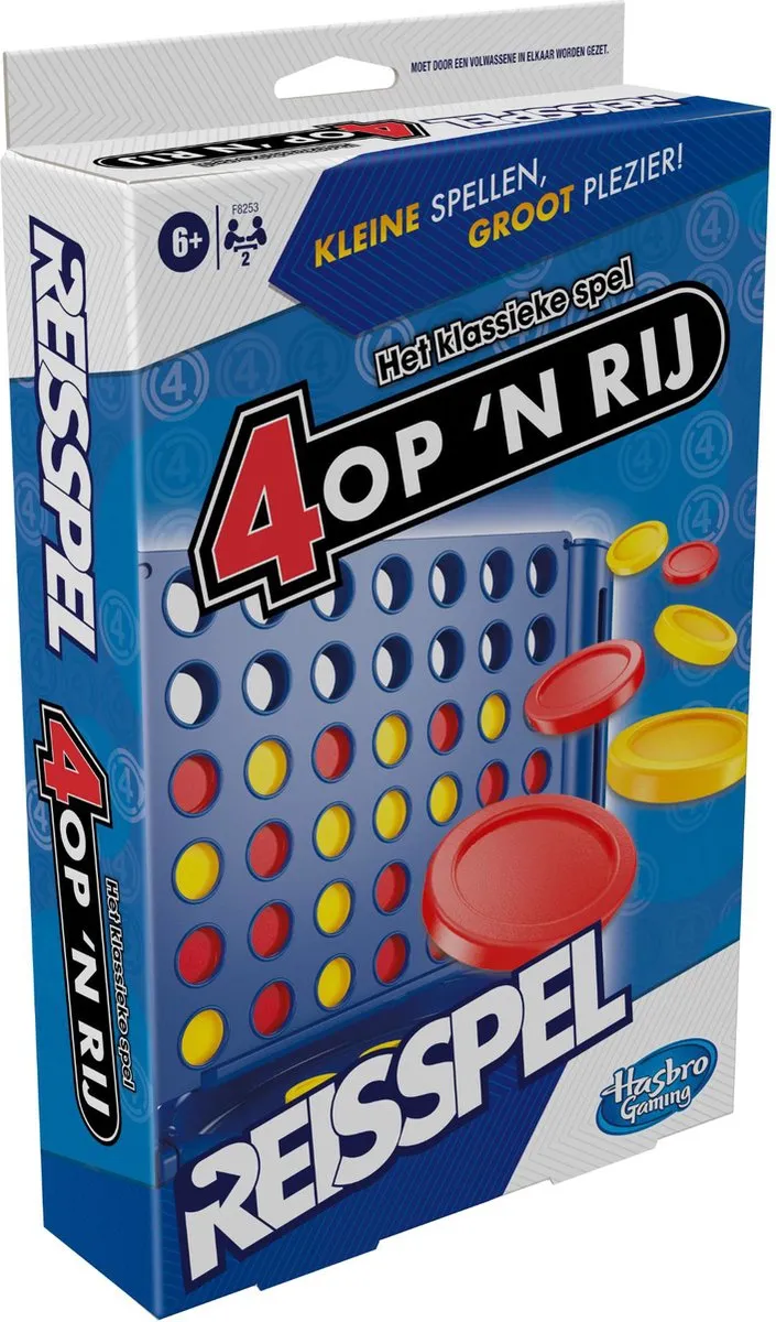 Hasbro Gaming Vier op 'n Rij Reisspel HASF8253 - afbeelding 6 van 6