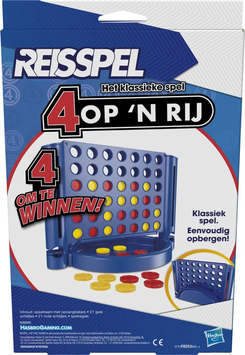 Vier op 'n Rij - Reisspel - Hasbro Gaming