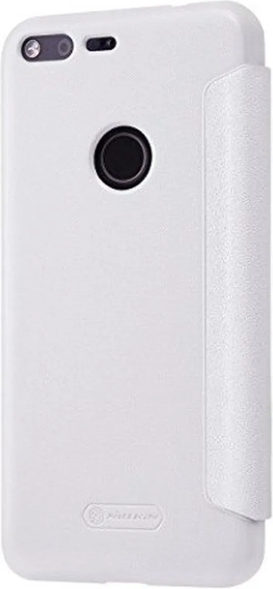 Nillkin Leather Case Sparkle Series Wit - Google Pixel - afbeelding 4 van 5