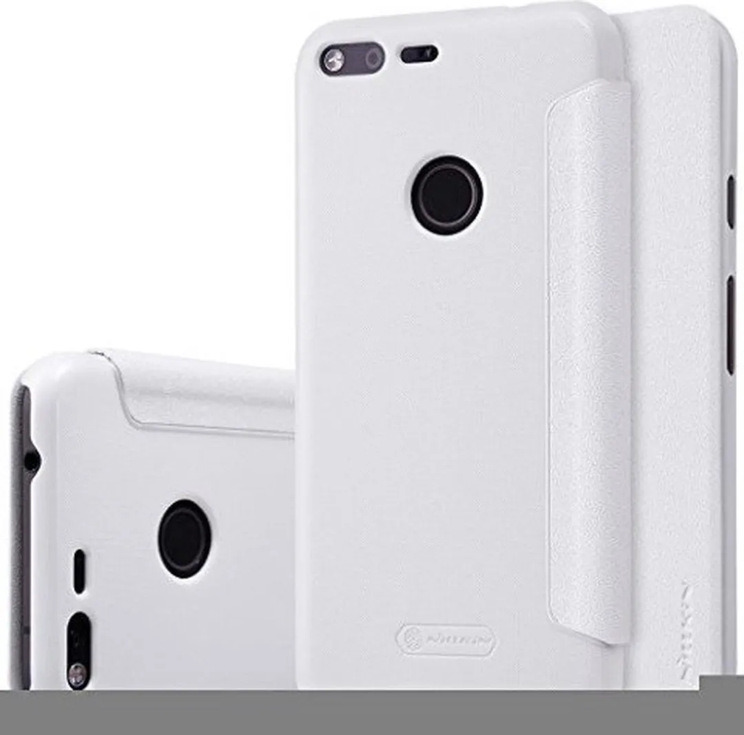 Nillkin Leather Case Sparkle Series Wit - Google Pixel - afbeelding 5 van 5
