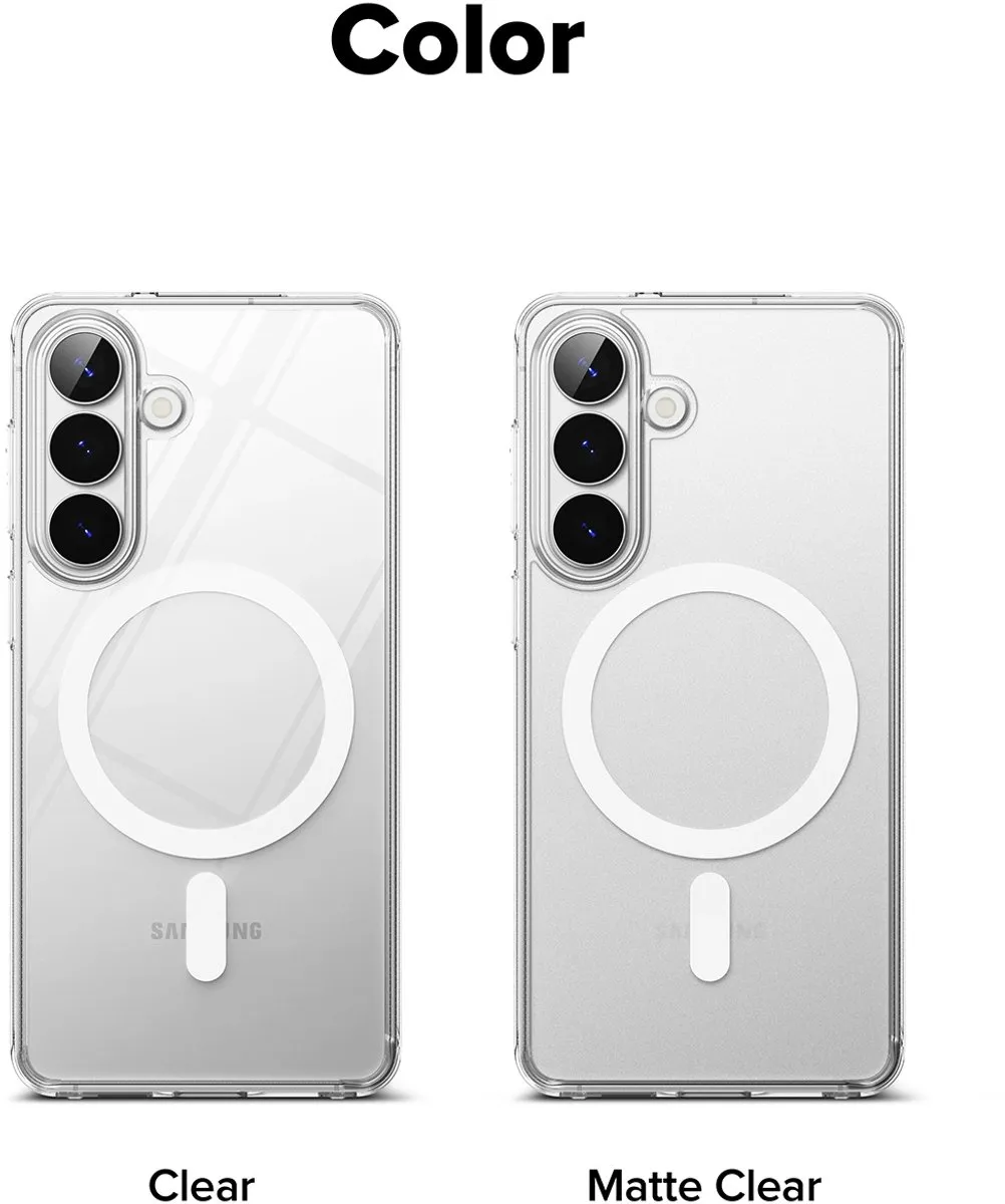 Ringke Fusion Magnetic Hoesje Samsung Galaxy S26 - Matte Transparant