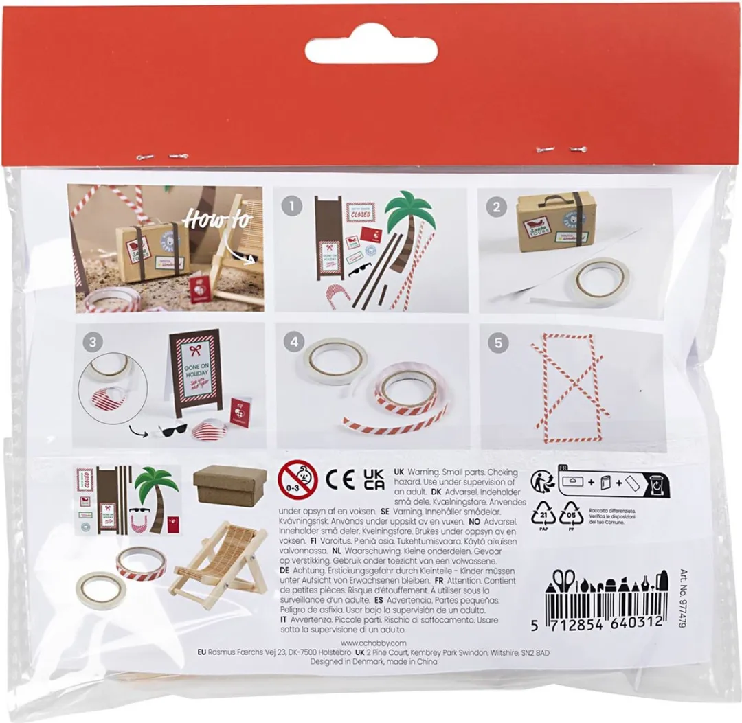 Creativ Company Mini Hobbyset Kabouterdeur Op Vakantie - Divers
