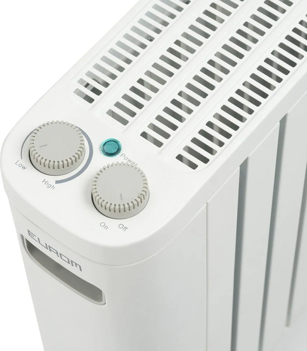 Eurom RAD 1000 Radiatorkachel - 1000W - Wit