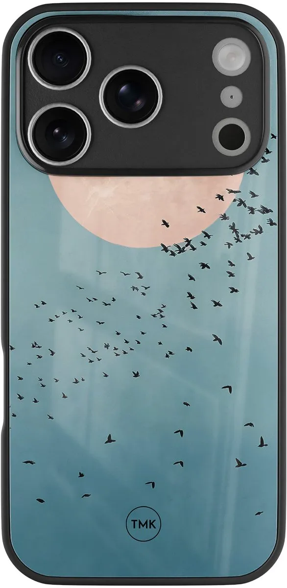 Casevibes iPhone 17 Pro Hoesje Roze Moon Birds