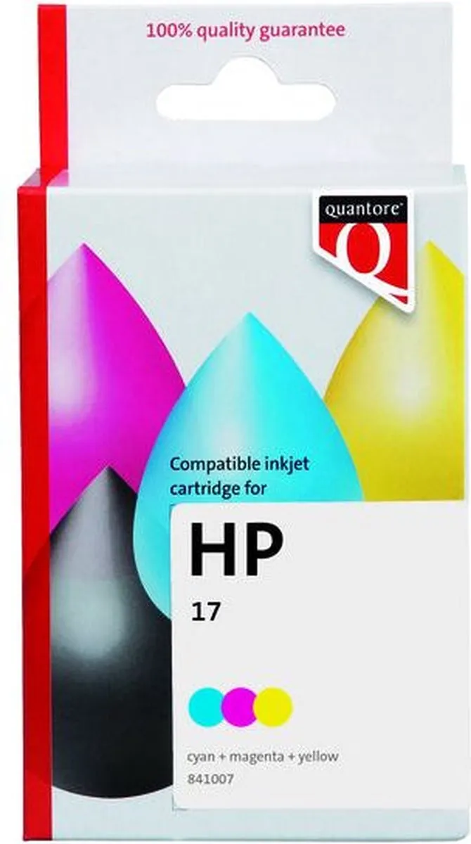 Quantore HP 17 C6625A Inktcartridge - 1100 Pagina's