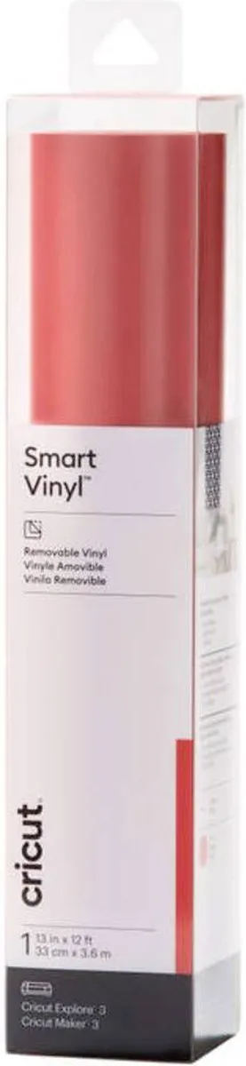 Cricut Smart Vinyl Verwijderbaar 33x366cm - Rood - afbeelding 5 van 6