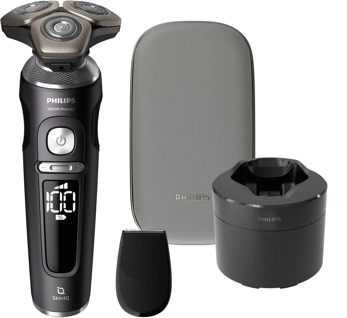 Philips SP9840/32 Nat & Droog Scheerapparaat - 3 Mesjes - Grijs