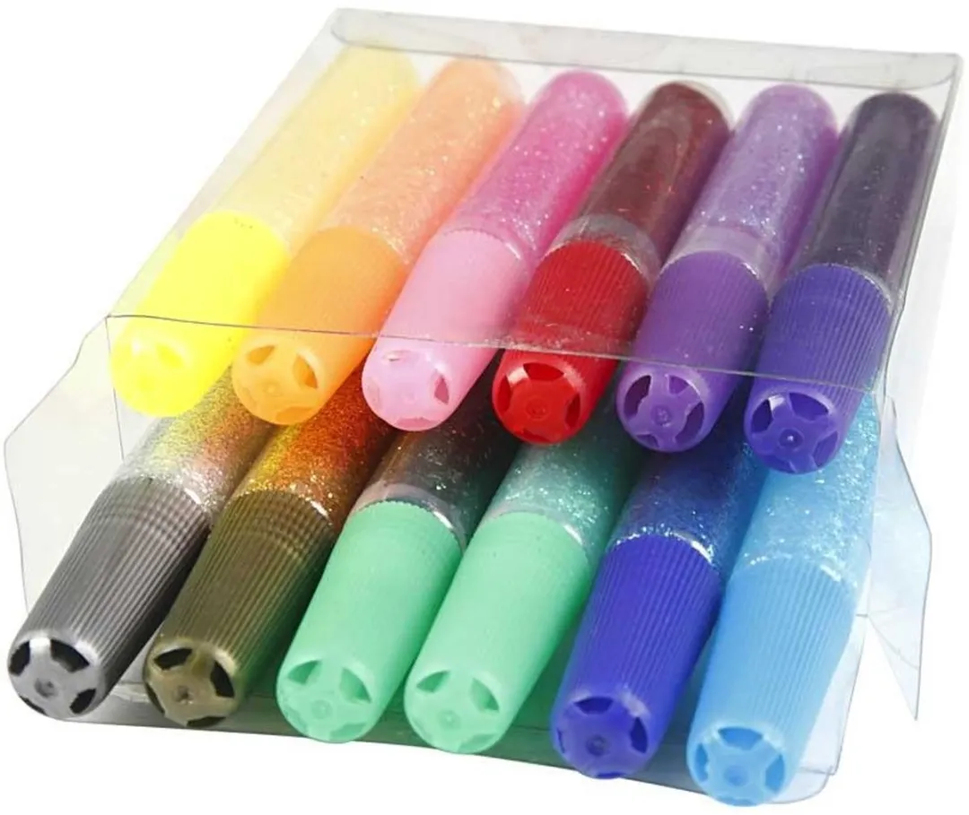 Creativ Company Glitterlijm Set - 12x10ml Multigekleurd
