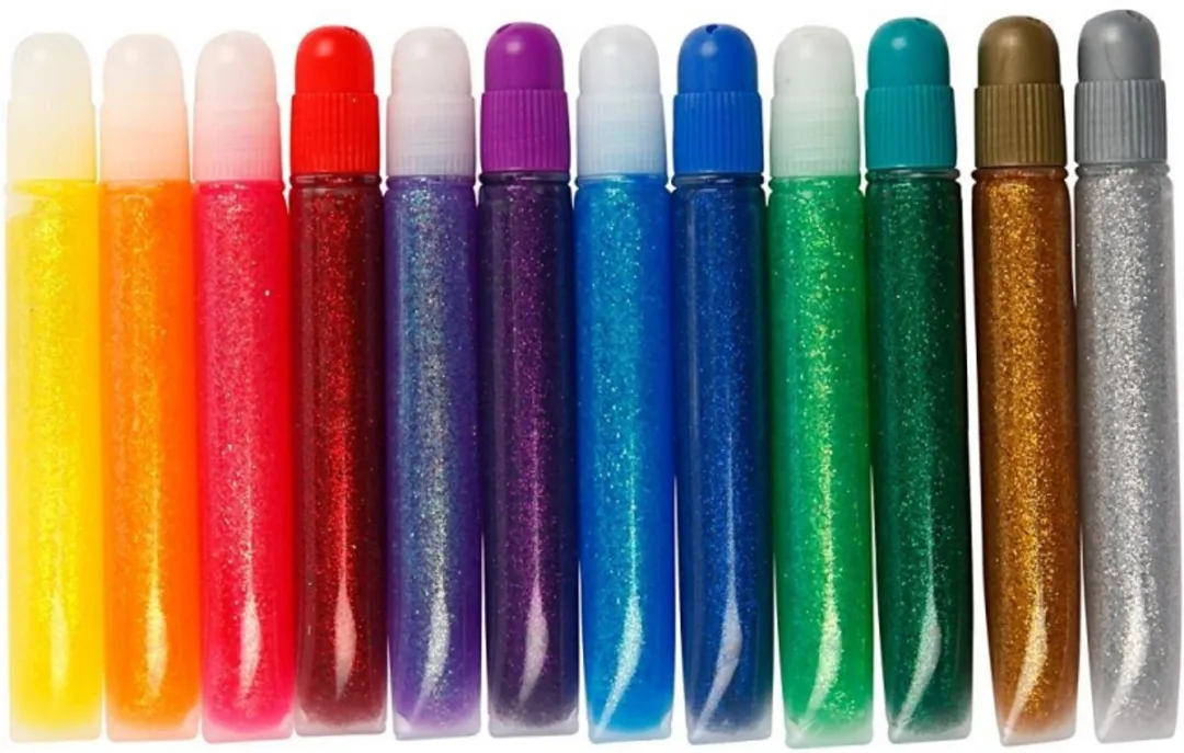 Creativ Company Glitterlijm Set - 12x10ml Multigekleurd