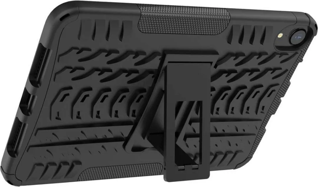 Just in Case Rugged Hybrid Case iPad mini 6 - Zwart