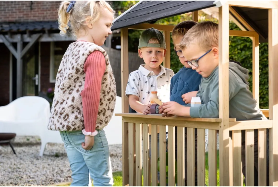 EXIT Toys Panorama 100 Houten Speelhuis - Naturel