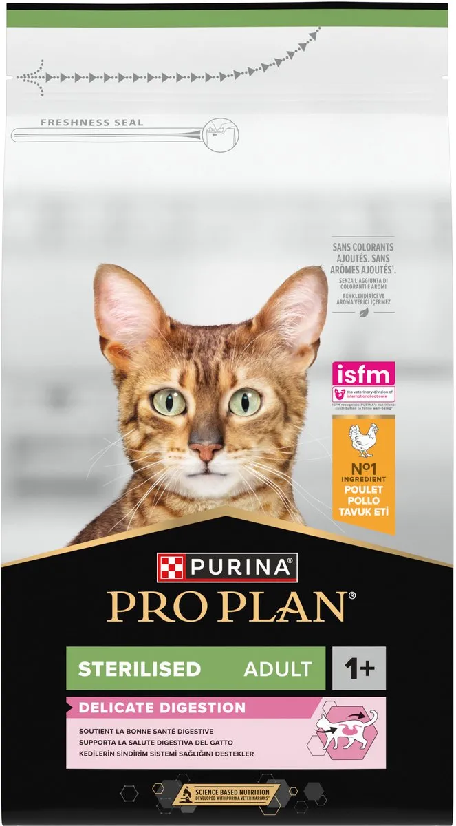 Pro Plan Adult Sterilised Delicate Digest Kattenvoer - 6x1,5kg - afbeelding 6 van 6