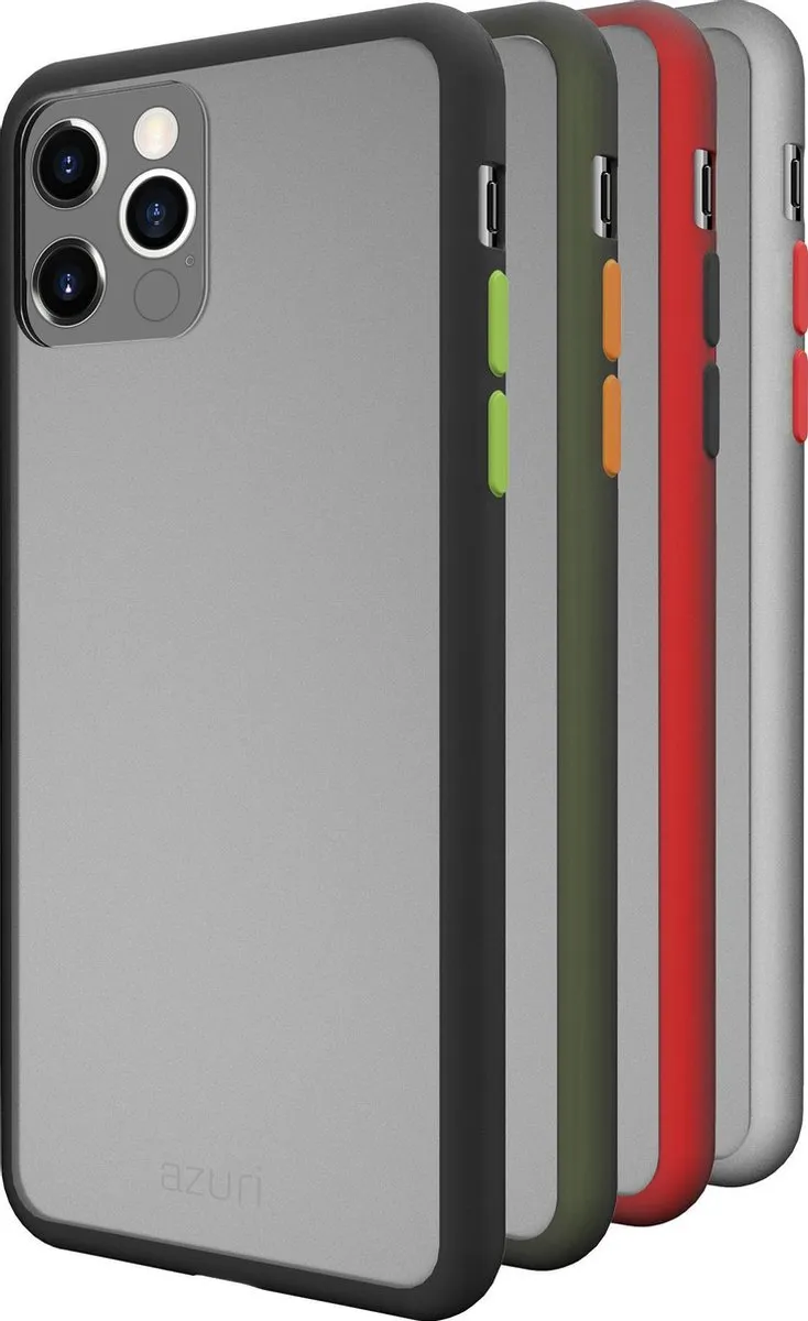 Azuri iPhone 12 Pro Max Backcover - Zwart Frost Look - AZFROSTIPH12PMX-BLK