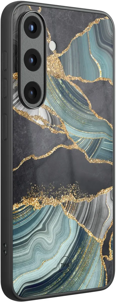 Casevibes Samsung Galaxy S25 Hoesje - Marble Jade Stone