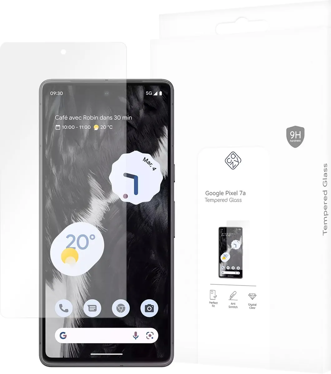 Just in Case Cazy Screenprotector Google Pixel 7A - 1 Stuk Transparant