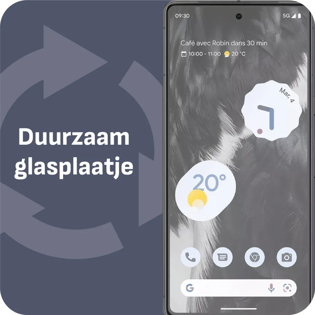 Just in Case Cazy Screenprotector Google Pixel 7A - 1 Stuk Transparant - afbeelding 6 van 6