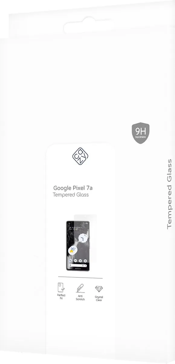 Just in Case Cazy Screenprotector Google Pixel 7A - 1 Stuk Transparant - afbeelding 3 van 6