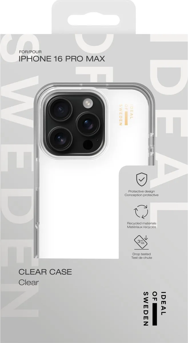 iDeal of Sweden Clear Case iPhone 16 Pro Max - Transparant IDCLC-I2467P-471