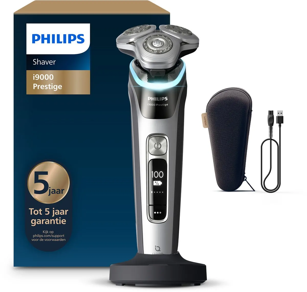 Philips Shaver i9000 XP9204/10 Elektrisch Scheerapparaat - Zilver