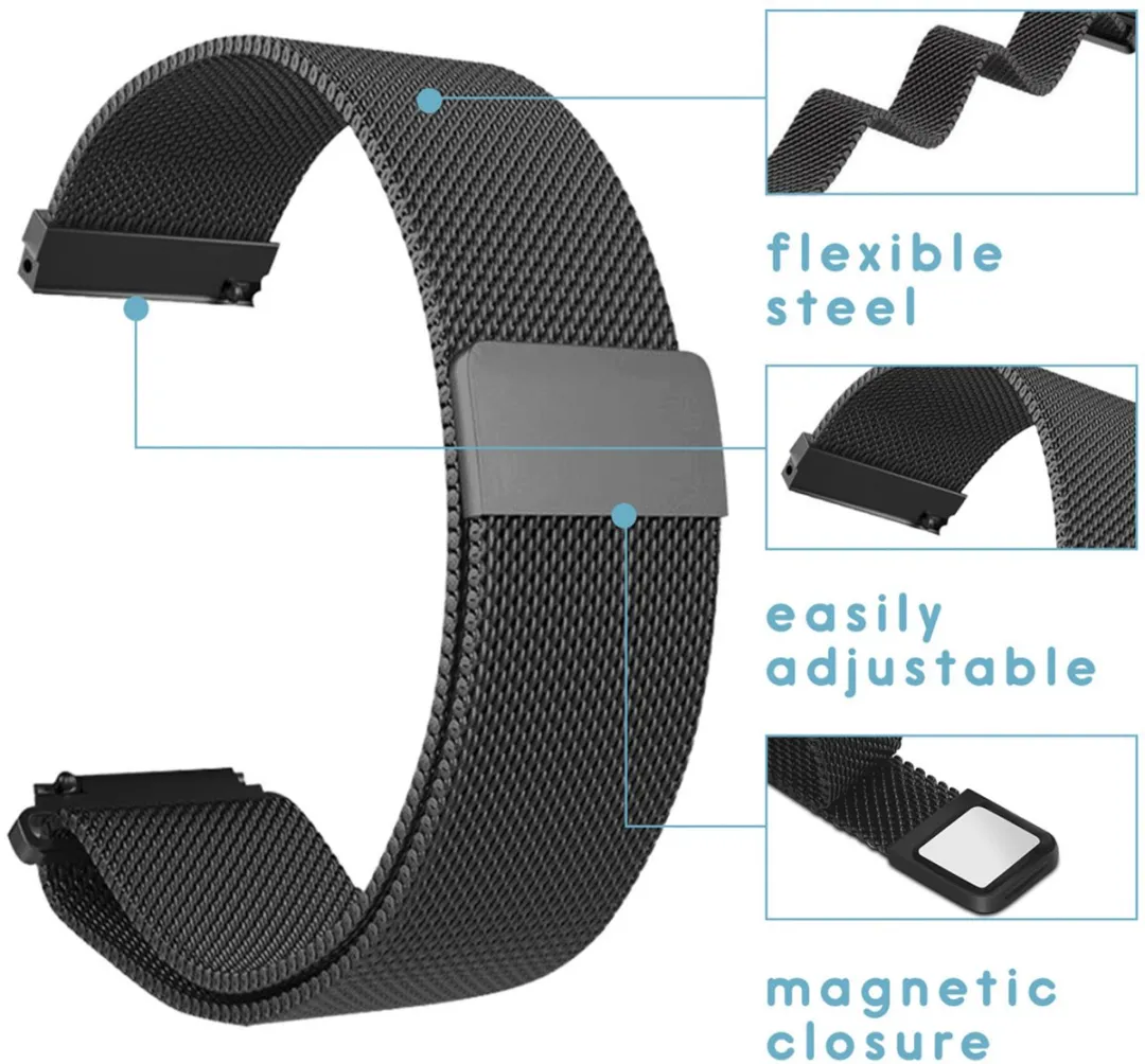 Imoshion Milanees Watchband Zwart - One Size