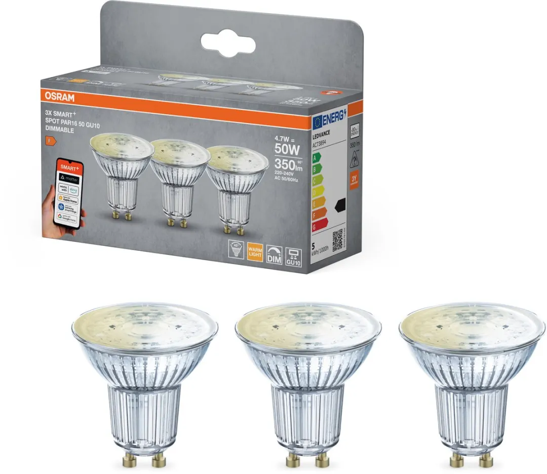 Osram Smart+ Matter PAR16 GU10 Spot 4,7W